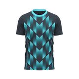 Custom Design and Manufacturing Sports T-Shirt Running crew neck short sleeves sublimation printing pattern Arrow Pattern Polyester-Spandex blend 4-way stretch OEM/ODM Low MOQ