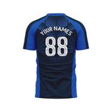 Custom Design and Manufacturing Football Kit Sports crew neck short sleeves sublimation printing pattern Diagonal Lines Polyester-Spandex blend 4-way stretch OEM/ODM Low MOQ