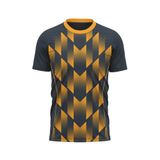 Custom Design and Manufacturing Sports T-Shirt Running crew neck short sleeves sublimation printing pattern Arrow Pattern Polyester-Spandex blend 4-way stretch OEM/ODM Low MOQ