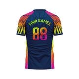 Custom Design and Manufacturing Football Kit Sports crew neck short sleeves sublimation printing pattern Wings Polyester-Spandex blend 4-way stretch OEM/ODM Low MOQ