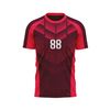 Custom Design and Manufacturing Football Kit Sports crew neck short sleeves sublimation printing pattern Diagonal Lines Polyester-Spandex blend 4-way stretch OEM/ODM Low MOQ