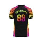 Custom Design and Manufacturing Football Kit Sports crew neck short sleeves sublimation printing pattern Wings Polyester-Spandex blend 4-way stretch OEM/ODM Low MOQ