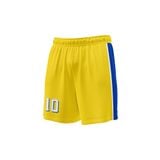 Custom Design and Manufacturing Football Kit Sports crew neck short sleeves sublimation printing pattern Striped Yellow Combined with Green Polyester-Spandex blend 4-way stretch OEM/ODM Low MOQ