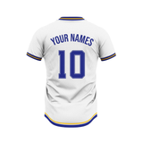 Custom Design and Manufacturing Football Kit Sports crew neck short sleeves sublimation printing pattern Retro white Polyester-Spandex blend 4-way stretch OEM/ODM Low MOQ