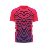 Custom Design and Manufacturing Sports T-Shirt Running crew neck short sleeves sublimation printing pattern Tiger Stripes Polyester-Spandex blend 4-way stretch OEM/ODM Low MOQ