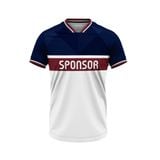Custom Design and Manufacturing Football Kit Sports crew neck short sleeves sublimation printing pattern Green Navy Combined with Red Polyester-Spandex blend 4-way stretch OEM/ODM Low MOQ