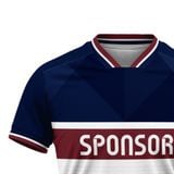 Custom Design and Manufacturing Football Kit Sports crew neck short sleeves sublimation printing pattern Green Navy Combined with Red Polyester-Spandex blend 4-way stretch OEM/ODM Low MOQ