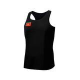 Custom Design and Manufacturing Tank Top Sportswear Running Bonding Seamless sublimation printing pattern Color Black Polyester-Spandex blend 4-way stretch OEM/ODM Low MOQ