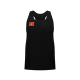 Custom Design and Manufacturing Tank Top Sportswear Running Bonding Seamless sublimation printing pattern Color Black Polyester-Spandex blend 4-way stretch OEM/ODM Low MOQ