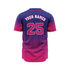 Áo Thun Thể Thao Phong Cách Bóng Chày - Họa Tiết Ombre BC08