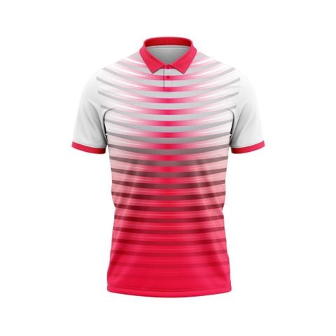 Custom Design and Manufacturing Polo Shirt Sportswear Pickleball & Tennis polo collar short sleeves sublimation printing pattern green red Polyester-Spandex blend 4-way stretch OEM/ODM Low MOQ