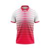 Custom Design and Manufacturing Polo Shirt Sportswear Pickleball & Tennis polo collar short sleeves sublimation printing pattern green red Polyester-Spandex blend 4-way stretch OEM/ODM Low MOQ