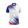 Custom Design and Manufacturing Polo Shirt Sportswear Pickleball & Tennis polo collar short sleeves sublimation printing pattern green red Polyester-Spandex blend 4-way stretch OEM/ODM Low MOQ