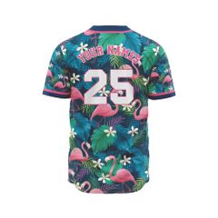 Áo Thun Thể Thao Phong Cách Bóng Chày - Họa Tiết Hoa Lá BC01