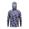 Custom Design and Manufacturing Shirt Khoác Có Mũ Sportswear Câu cá long sleeves sublimation printing camo pattern Polyester-Spandex blend 4-way stretch OEM/ODM Low MOQ