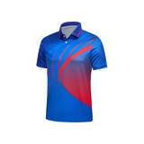 Pickleball Shirt - Tennis pattern Custom Design and Manufacturing Polo Shirt Sportswear Pickleball & Tennis polo collar short sleeves sublimation printing pattern green combined with red Polyester-Spandex blend 4-way stretch OEM/ODM Low MOQ