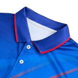 Pickleball Shirt - Tennis pattern Custom Design and Manufacturing Polo Shirt Sportswear Pickleball & Tennis polo collar short sleeves sublimation printing pattern green combined with red Polyester-Spandex blend 4-way stretch OEM/ODM Low MOQ