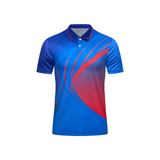 Pickleball Shirt - Tennis pattern Custom Design and Manufacturing Polo Shirt Sportswear Pickleball & Tennis polo collar short sleeves sublimation printing pattern green combined with red Polyester-Spandex blend 4-way stretch OEM/ODM Low MOQ