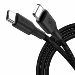CÁP HORA 3A C TO LIGHTNING PVC NYLON - ĐEN - 1M - CAB273N