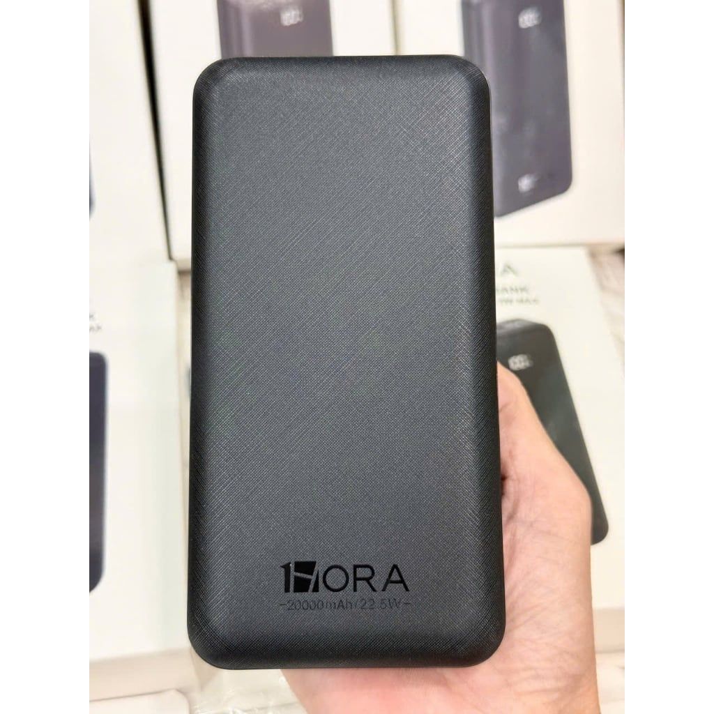 PIN DỰ PHÒNG HORA 20000mAh 22.5W - TYPE C - ĐEN - BAT201N