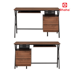 Bàn làm việc hiện đại kèm hộc tủ OHAHA - BLV029