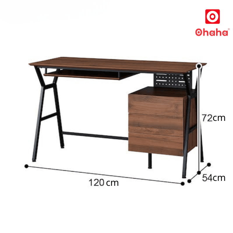 Bàn làm việc hiện đại kèm hộc tủ OHAHA - BLV029