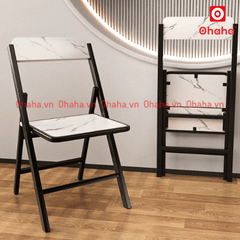 Bàn ăn gấp gọn thông minh có ghế và bánh xe Ohaha - BA023