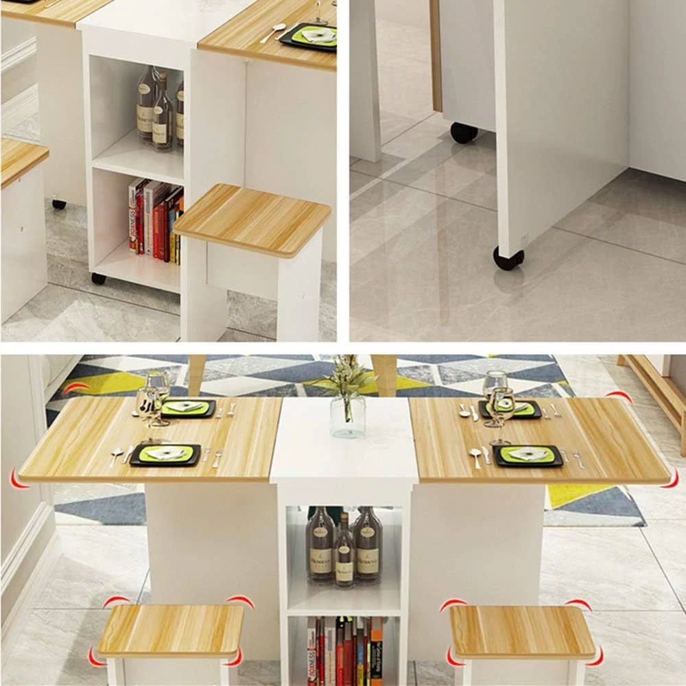 Bộ Bàn Ăn Thông Minh Xếp Gọn OHAHA 4 Ghế, Không Bánh Xe - BA002