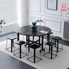 Bàn ăn thông minh xếp gọn Ohaha có bánh xe - BA027