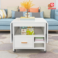 Bàn ăn thông minh xếp gọn Ohaha có bánh xe - BDN011