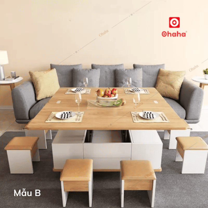 Bàn Đa Năng Xếp Gọn Đa Năng 3 Trong 1 Ohaha - BDN008