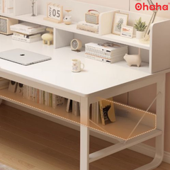 Bàn Học Chân Sắt Có Kệ Sách Cho Bé OHAHA - BH011