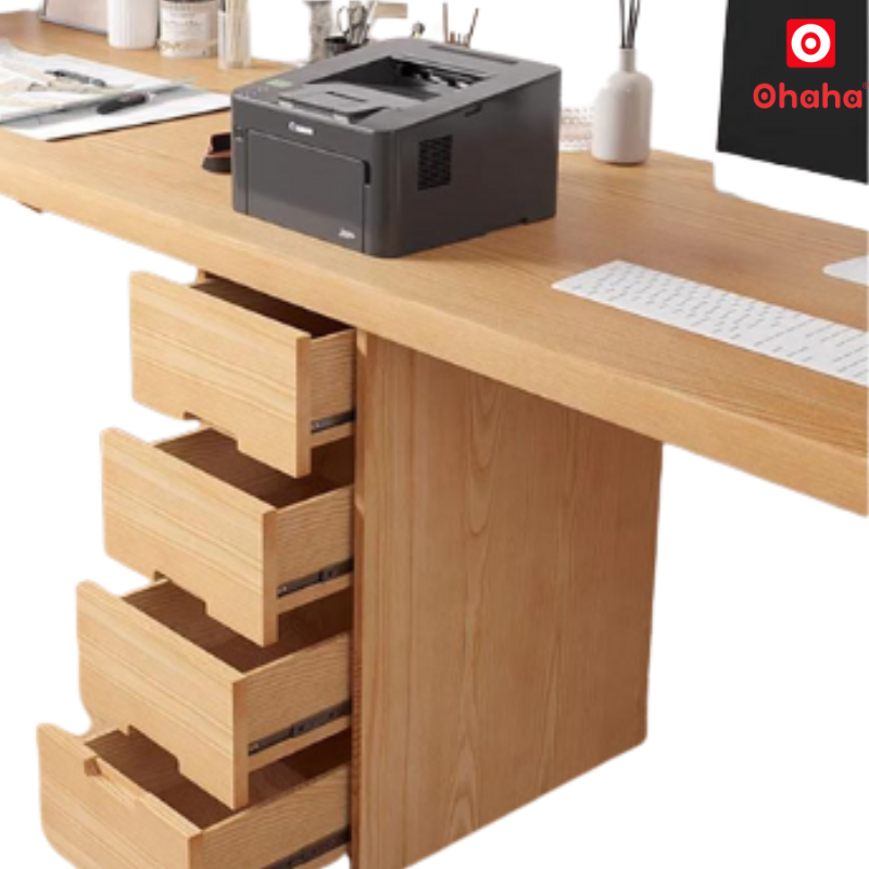 Bàn Học Đôi Cho Bé Kết Hợp Kệ Đa Năng OHAHA - BH005