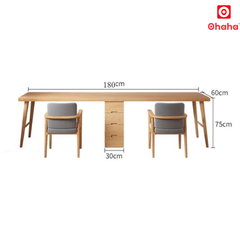 Bàn Học Đôi Cho Bé Kết Hợp Kệ Đa Năng OHAHA - BH005