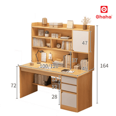 Bàn học hiện đại có kệ sách cho bé OHAHA - BH021