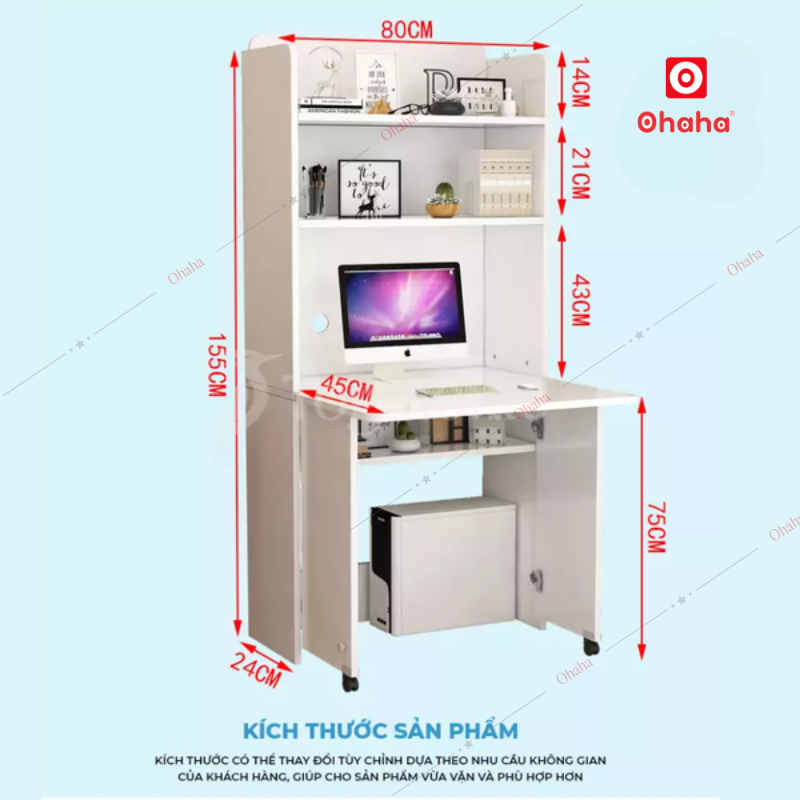 Bàn Học Xếp Gọn Ohaha - BH017