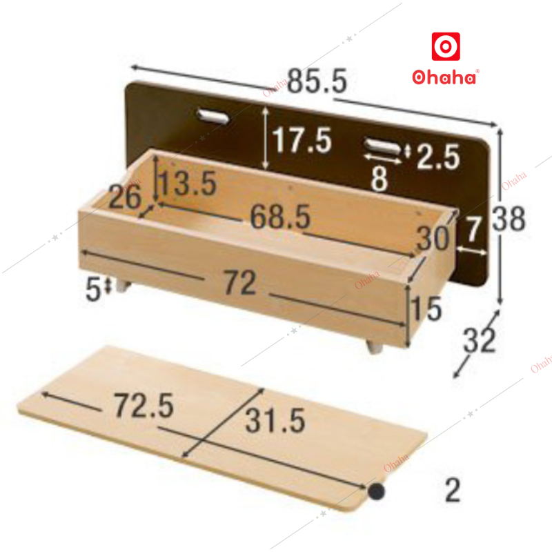 Bàn Học Xếp Gọn Ohaha - BH018