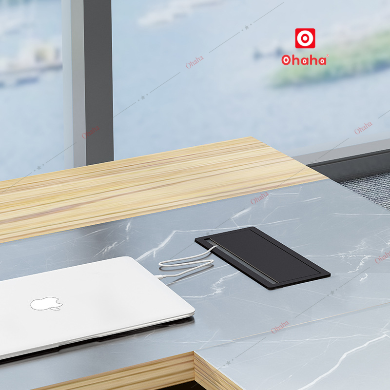 Bàn giám đốc cao cấp Ohaha hình chữ L - BGD004