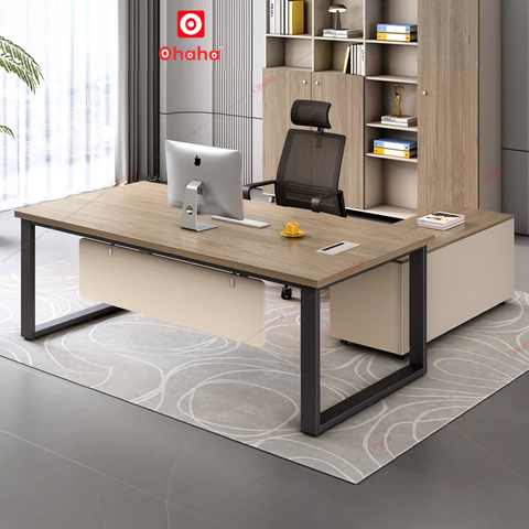 Bàn giám đốc cao cấp Ohaha (Kèm tủ) - BGD005