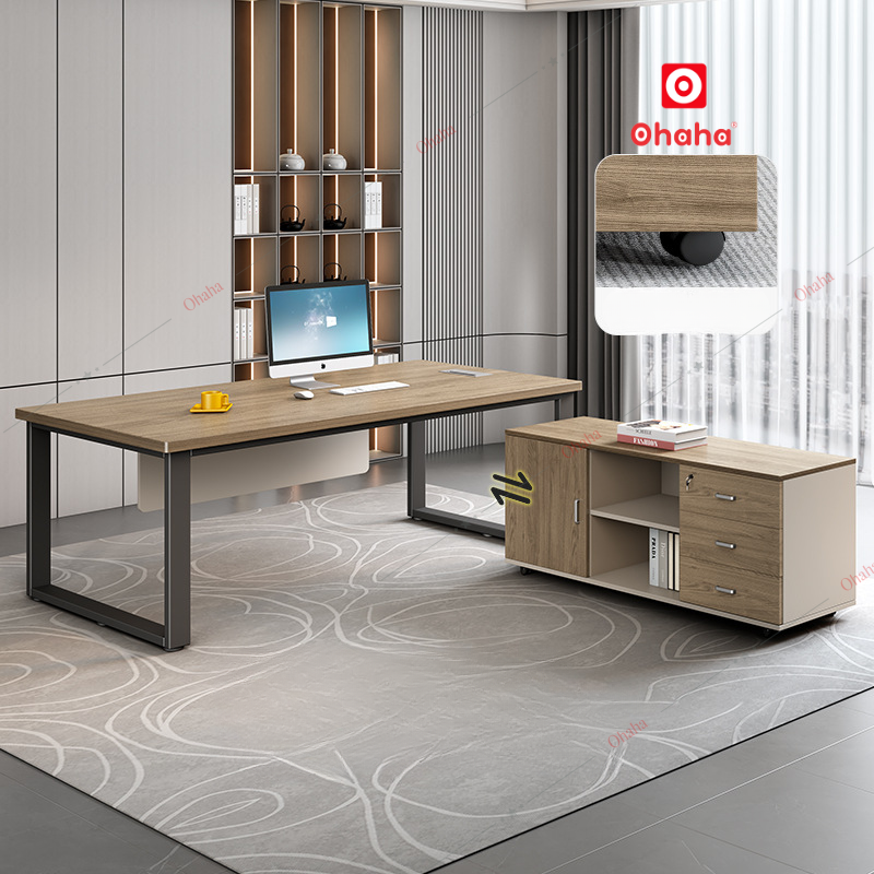 Bàn giám đốc cao cấp Ohaha (Kèm tủ) - BGD005