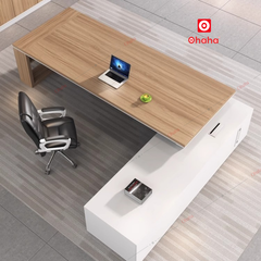 Trọn bộ gồm bàn giám đốc cao cấp và tủ hồ sơ Ohaha - BGD009