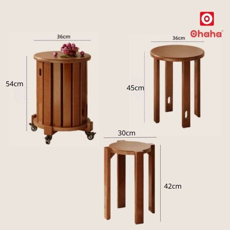 Ghế tròn xếp gọn đa năng OHAHA - G001