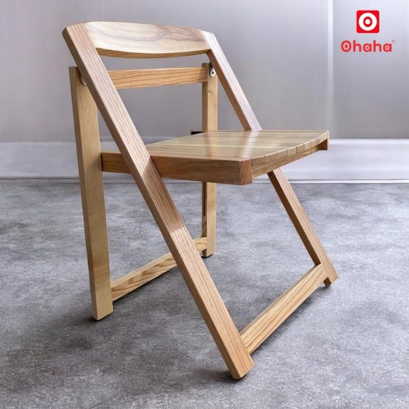 Ghế Xếp Gọn Gỗ Tần bì Ash Cao Cấp OHAHA GXG002