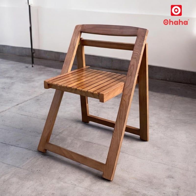 Ghế Xếp Gọn Gỗ Tần bì Ash Cao Cấp OHAHA GXG002