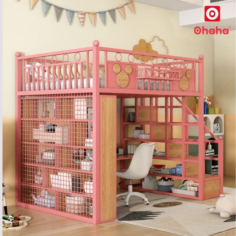 Giường tầng hiện đại khung sắt cao cấp OHAHA - GTS054