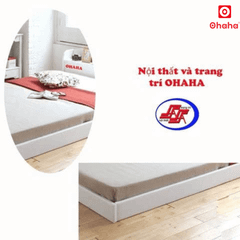 Giường Ngủ Cao Cấp HMR Lõi Xanh Chống Ẩm OHAHA Japanese Style - White Bed