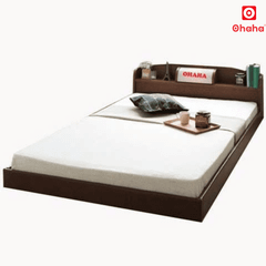 Giường Ngủ Cao Cấp HMR Lõi Xanh Chống Ẩm OHAHA Japanese Style - Brown Bed