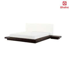 Giường ngủ bệt kiểu Nhật kèm vách và bọc nệm đầu giường Ohaha - GB008