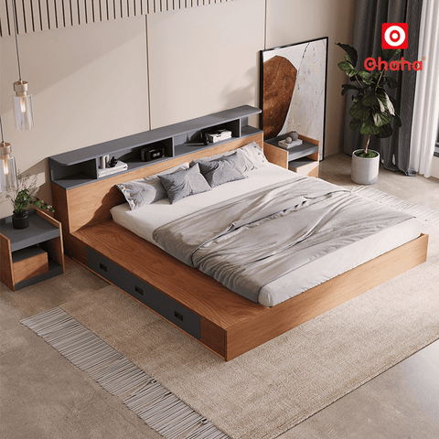 Giường ngủ bệt phong cách Nhật Bản hiện đại OHAHA - GB019