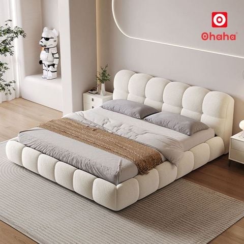 Giường Ngủ Bọc Nệm Dáng Phồng Hiện Đại OHAHA - GN052